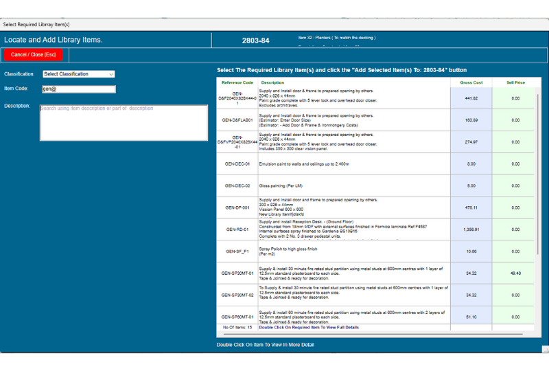 Pop-Up Window To Easily Locate And Add Library Items